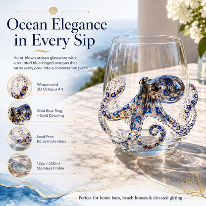 🌊  2026 3D Ocean Animal Artisan Glassware Collection for Fresher Sips, Coastal Elegance & Elevated Home Bar Vibes