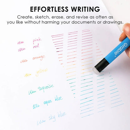 🌈 Grabie 36 Colors Erasable Gel Pens – 0.6mm Smooth Writing Rainbow Ink Pens with Heat-Stable Formula for Journaling, Notes & Creative Coloring