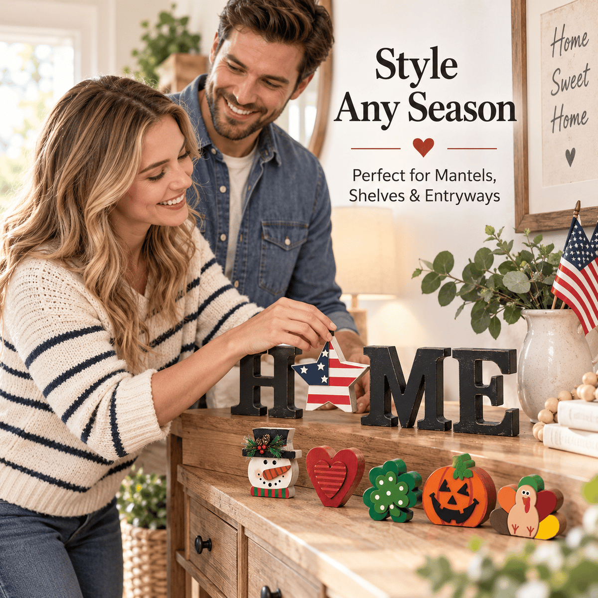 13-Piece HOME Multi Season Changeable Tabletop Decor