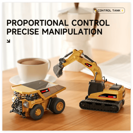 🚜 1:64 Premium Alloy Mini RC Construction Set