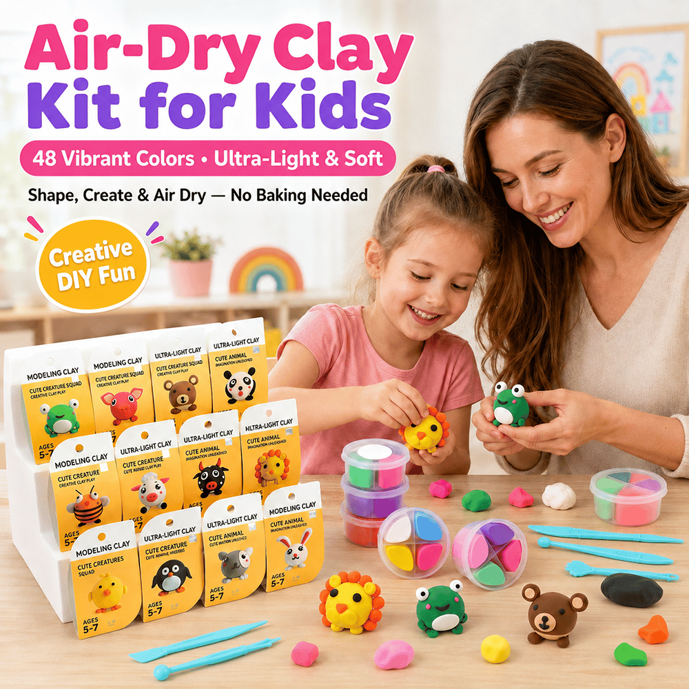 🎨 Air-Dry Clay Kit for Kids