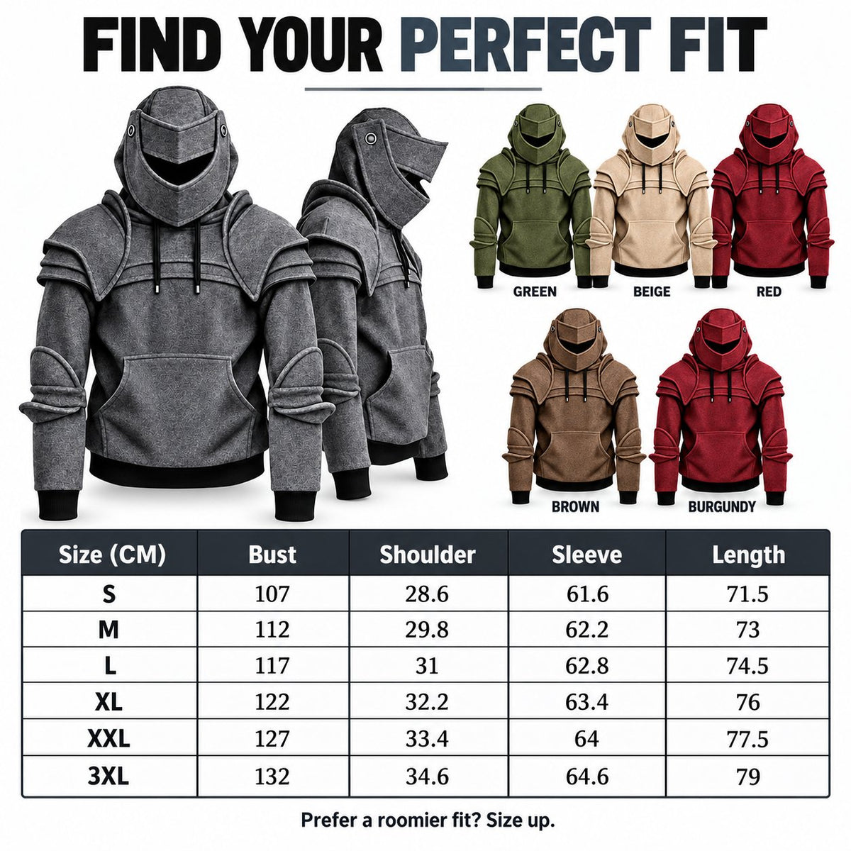 ⚔️ The Ultimate 2-in-1 Knight Hoodie