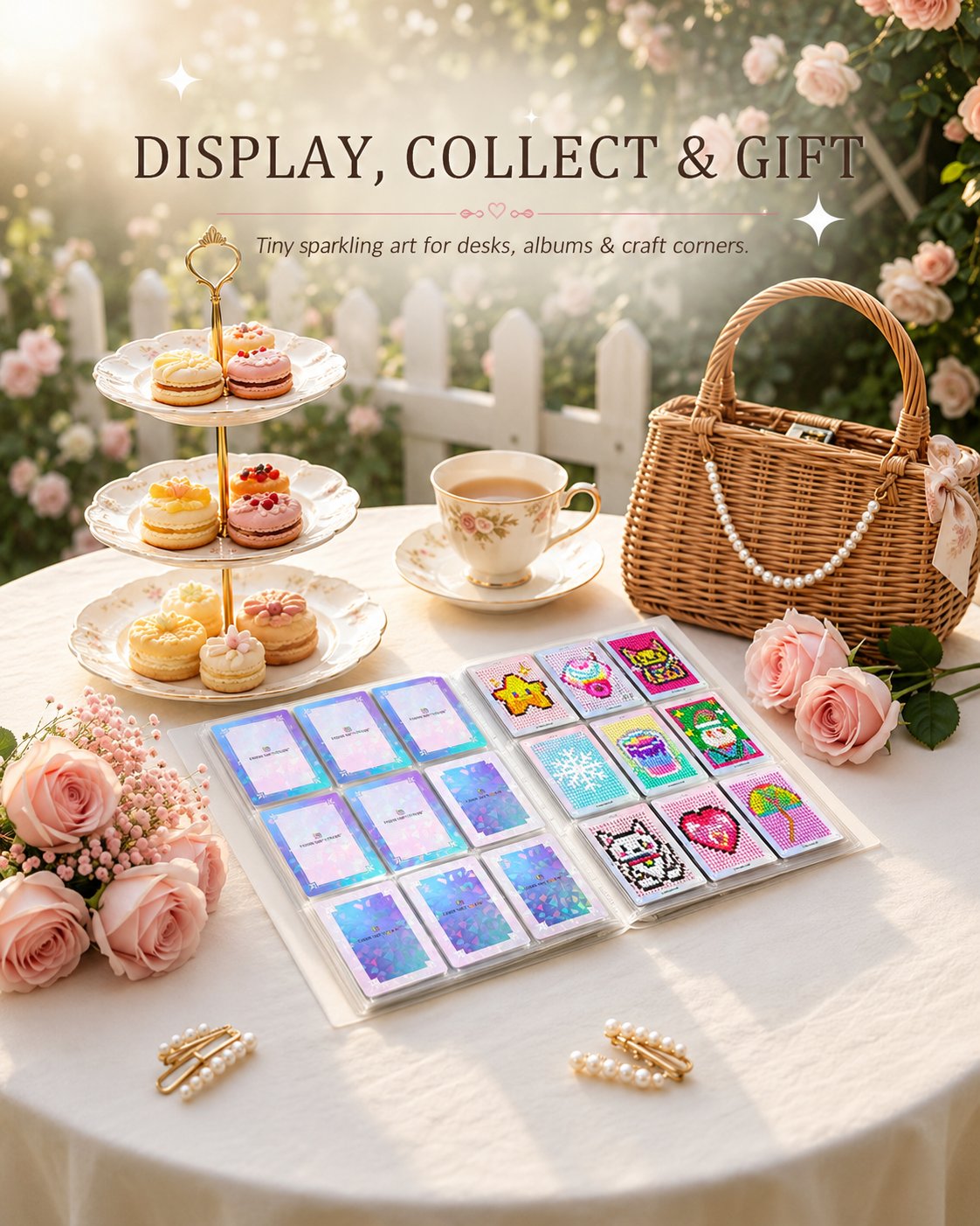 👨‍🎨✨Freestyle Mini Diamond Art Cards, 30PCS Cute Pixel DIY Craft Cards for Diamond Painting Lovers