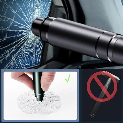 🔥HOT SALE🔥❄️Summerfresh 50% OFF!🚗2-in-1 Car Emergency Escape Tool – Spring-Loaded Tempered-Glass Window Breaker & Seatbelt Cutter