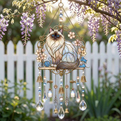 ❤️Cat Suncatcher Wind Chime – For Cat Lovers & Pet Owners