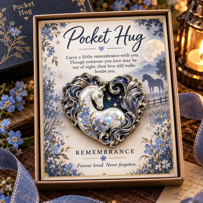 🐴 Horse Heart Pocket Hug | A Little Keepsake with a Heartfelt Message Card 💝