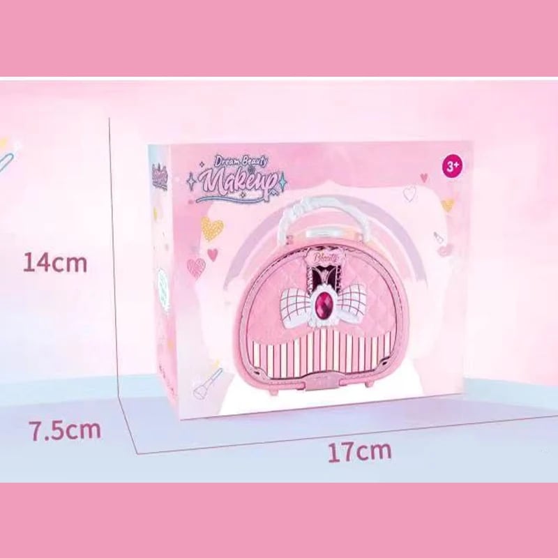⭐ 2026 Sale — Over 26,000 Sold!💖 Kids Washable Makeup Toy Set with Portable Pink Handbag 👛