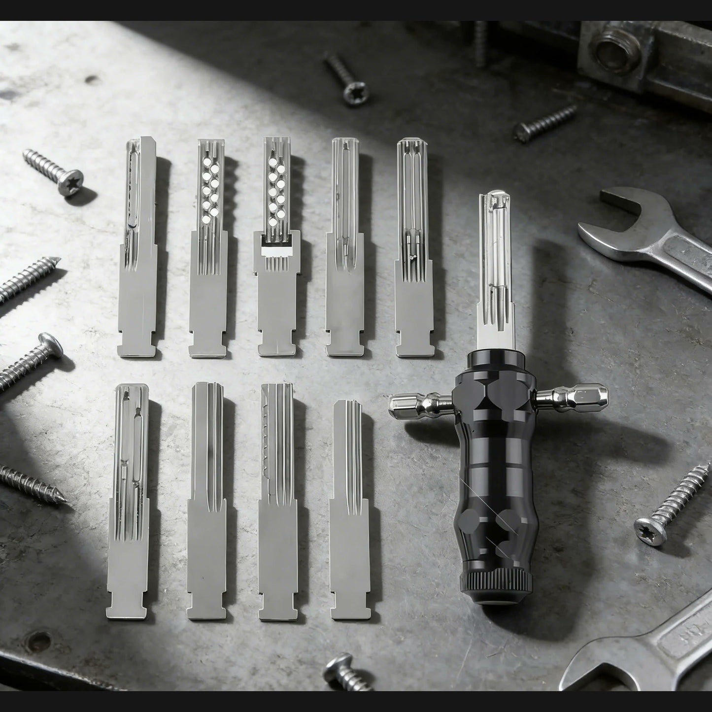 🔐Multifunctional Utility Kit: 9-in-1 Precision Tool