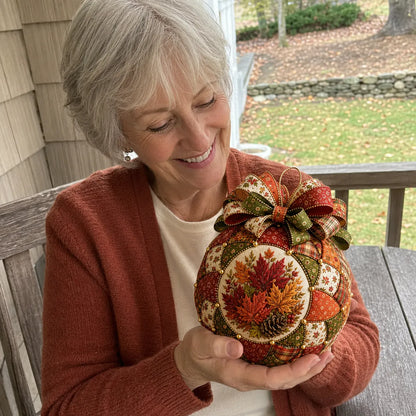 ⏳ Last Day 49% OFF – 🍂 Beginner-Friendly DIY Autumn Thanksgiving Patchwork Ornament Kit Collection | Complete Kit with Coordinated Fabrics, Ornament Form, Harvest Accents & Step-by-Step Guide Included 💕