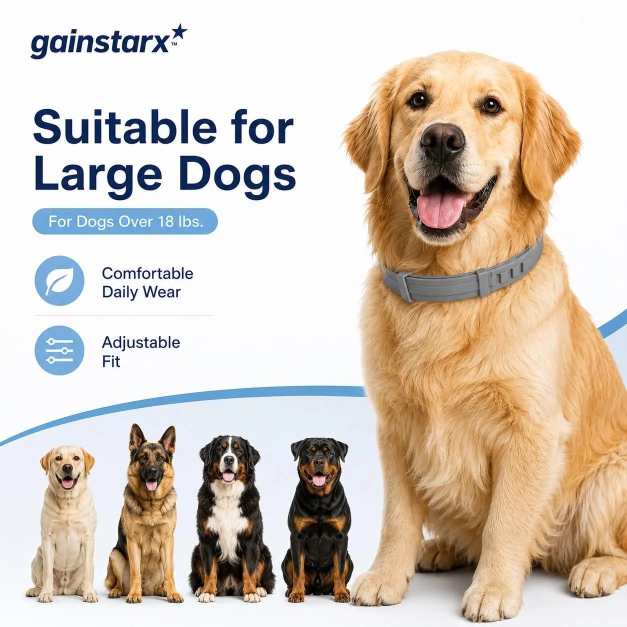 Adjustable Dog Collar with Fresh Scent Comfortable Lightweight Pet Collar