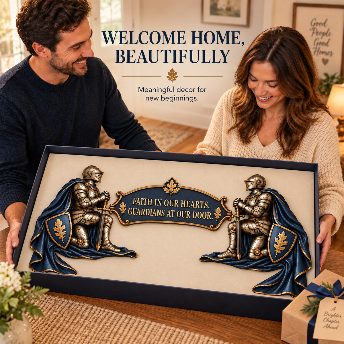 'Guardians at Our Door' – Epic Medieval Knight Door Frame Decor Set 🛡️🏰