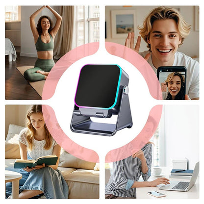🎶📱 5-in-1 Wireless Induction Speaker & Adjustable Phone Stand