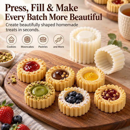 ⏳ Last Day 49% OFF – 🍪 6-Shape Hand-Press Pastry Mold Set | Create Beautiful Homemade Treats For Family Baking, Tea Parties, Seasonal Desserts & Gifting ✨