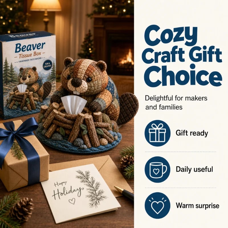 💥[LIMITED TIME 50% OFF]🔥 DIY Dieren Tissuehouder Set | Koala/Otter/Wombat etc. 5 Stijlen | Inclusief Stoffen & Accessoires | Handgenaaid | Woondecoratie