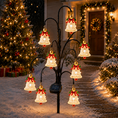 🎄 Christmas Solar Tree Stake Lights | 5 Styles Outdoor Yard Decor