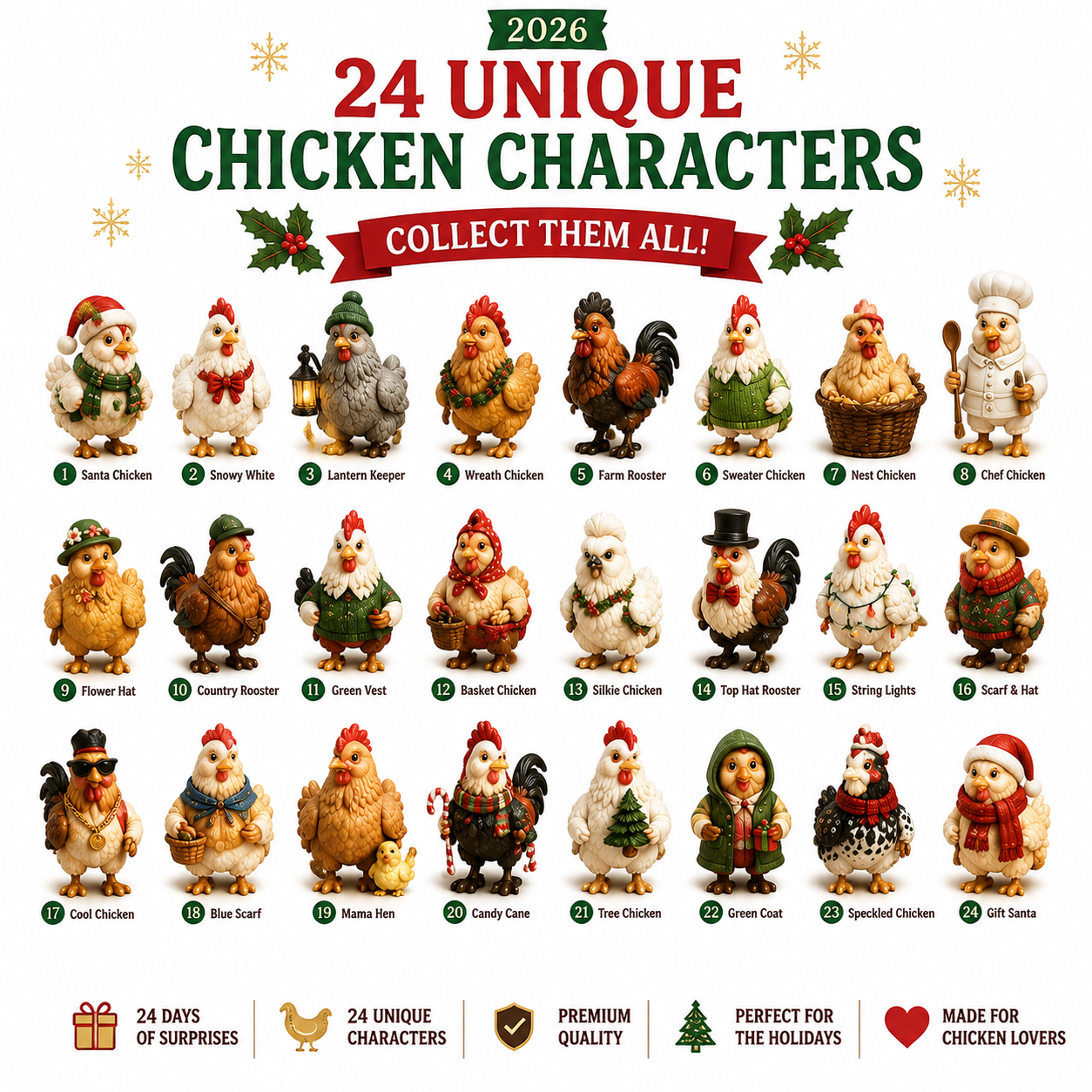 🐔 24 Days of Christmas Chicken Magic Starts Here 🎄