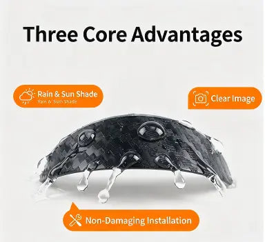🌧️ 4PCS Car Backup Camera Rain Shield – Clearer Rear View in Rain