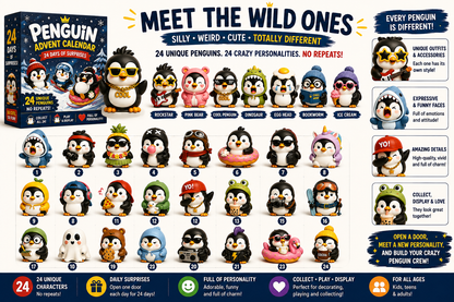 🐧 24 Days of Penguin Surprises Advent Calendar – 3 Fun Editions