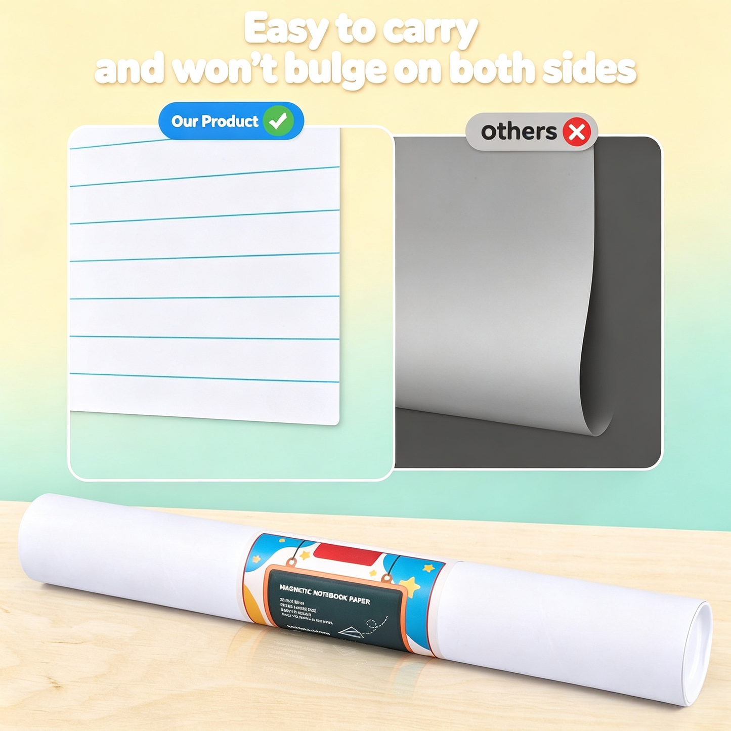 📝 Giant Magnetic Dry Erase Drawing Pad – Large Reusable Whiteboard for Classroom, Homeschool & Creative Learning Activities