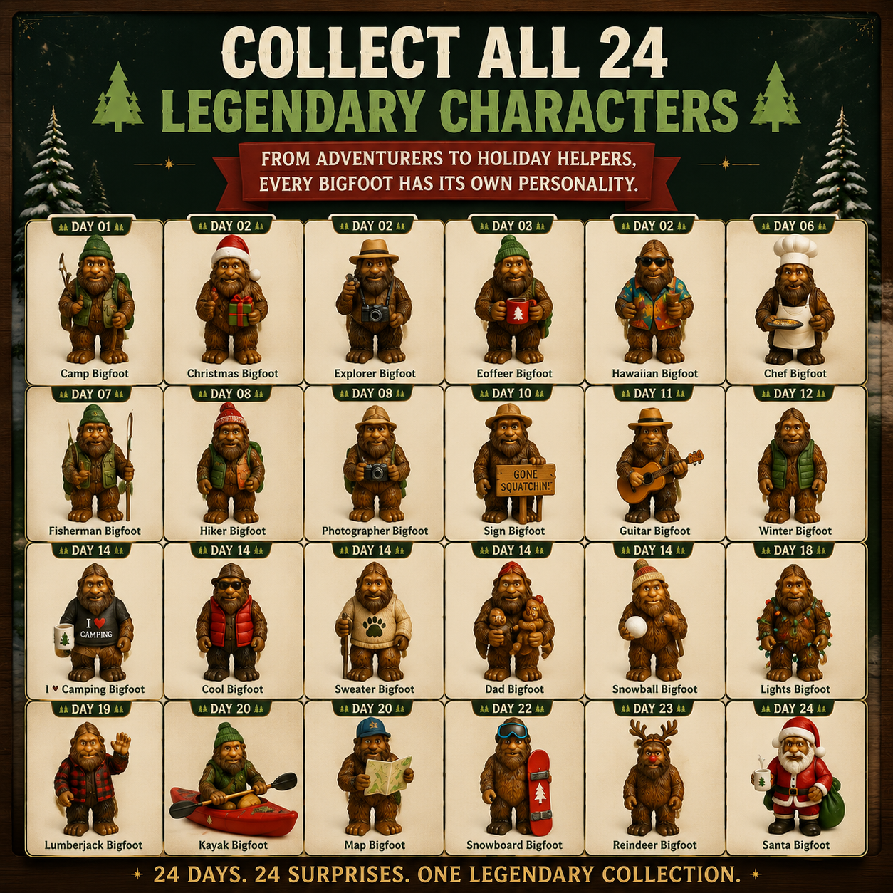 🦶24 Days Of Bigfoot Magic 🎄 A Christmas Countdown Filled With Legendary Surprises