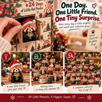 🐾 24 Days of Little Red Pandas — 24 Tiny Personalities to Discover 🎁
