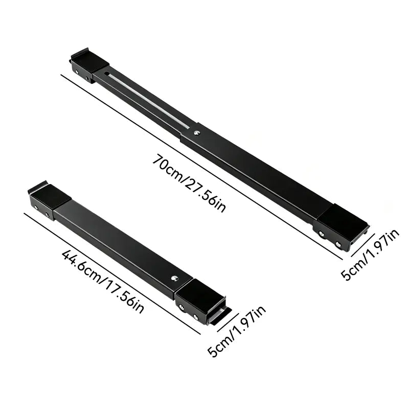 🛠️2-Pack Telescopic Appliance Dolly, Lockable Wheels, 4cm Low Profile, 44.6–70cm Fit