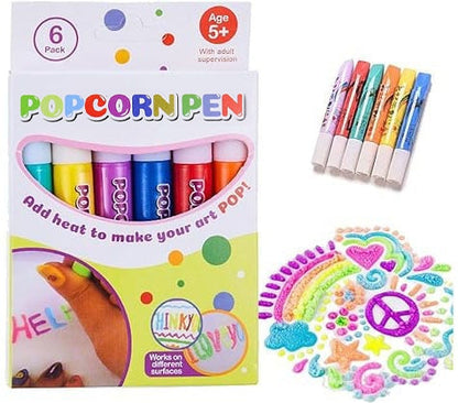 Magic Puffy 3D Art Pens – Heat-Activated Craft Markers