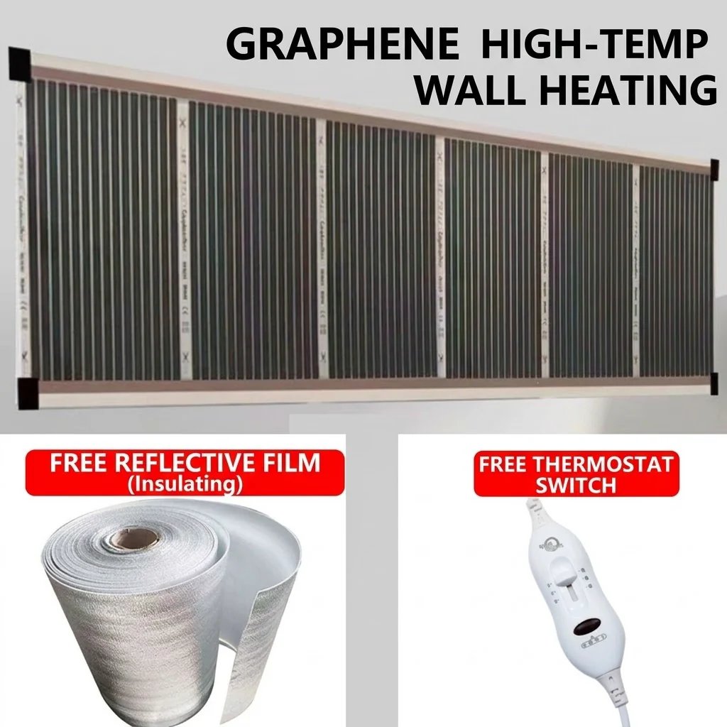 🔥 Graphene Far-Infrared Ceramic Wall Heater | 50W–400W