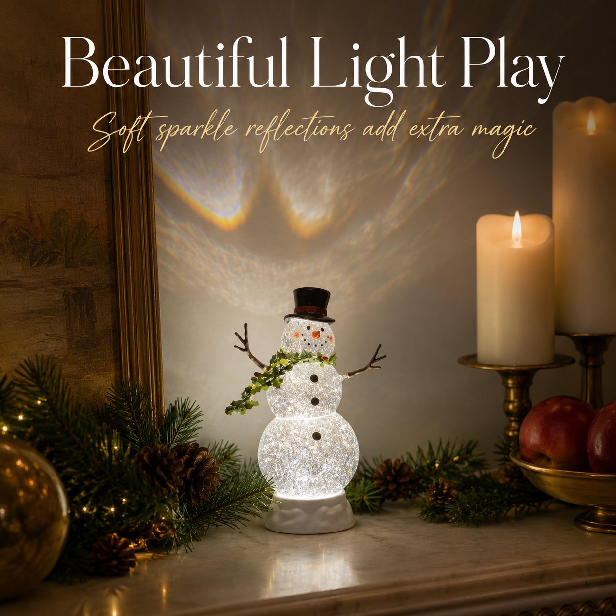 Sparkling Snowman Holiday Light ✨⛄
