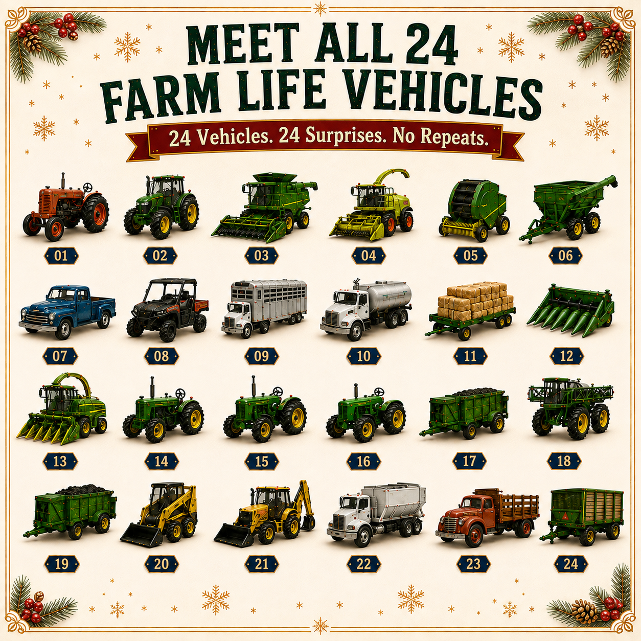 🚜🎄 Farm Life Vehicles Advent Calendar 2026 – 24 Days of Farmyard Fun 🎁🌾