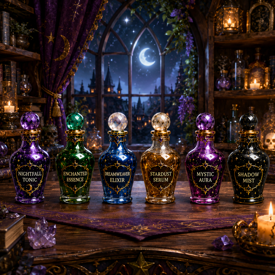 Magical potion bottle miniatures