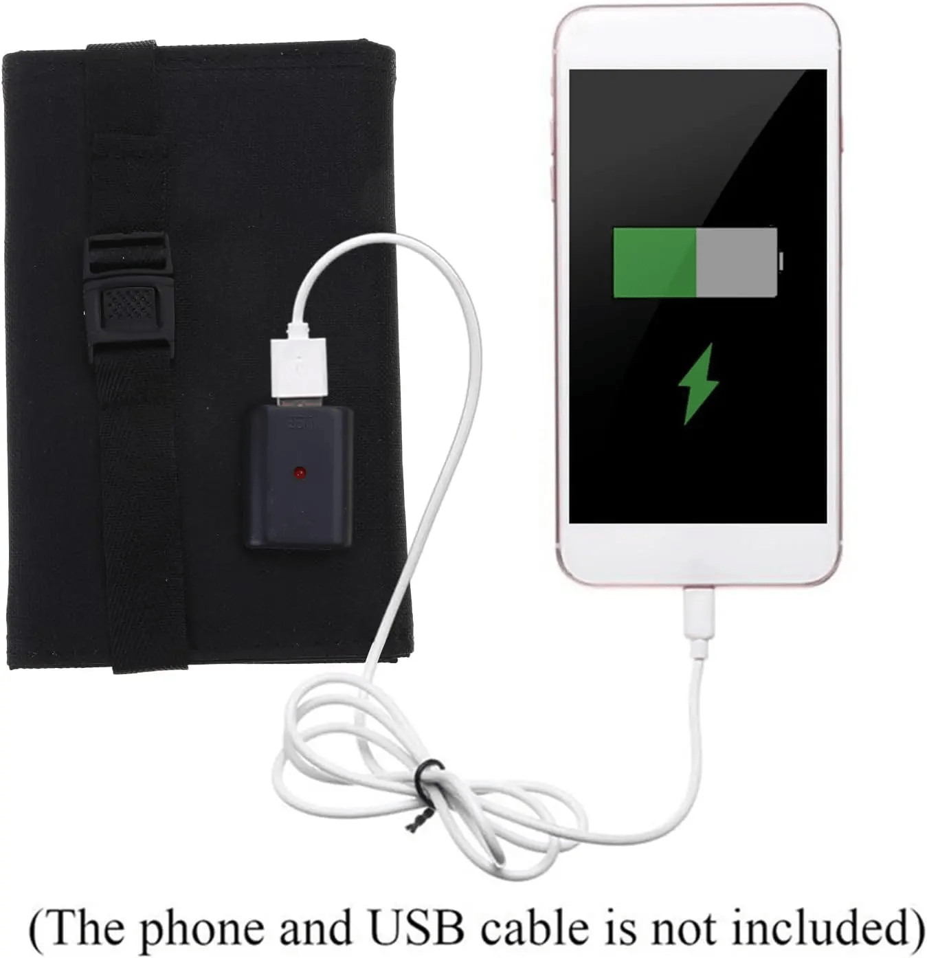 ☀️ 20W Portable Solar Panel Charger – Foldable Outdoor Power Source for Camping, Hiking & Emergency Charging