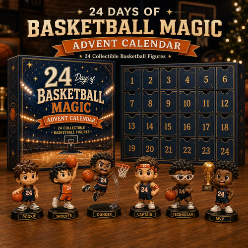 ⏳ Last Day 49% OFF – 🏀 24-Day Basketball Christmas Advent Calendar | 24 Unique Collectible Basketball Figures for Daily Surprises, Team Building & Holiday Display 🎄✨