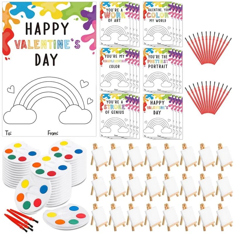 Mini Watercolor Paint Sets For Valentines Day Gifts