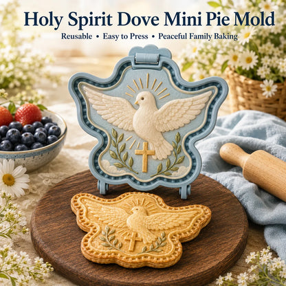 ⏳ Last Day 49% OFF – ✝️ 16-Design Christian Mini Pie Mold Collection | Reusable Embossed Molds for Shaping Detailed Jesus, Mary, Angels, Crosses, Dove & Faith-Inspired Pies 🥧✨