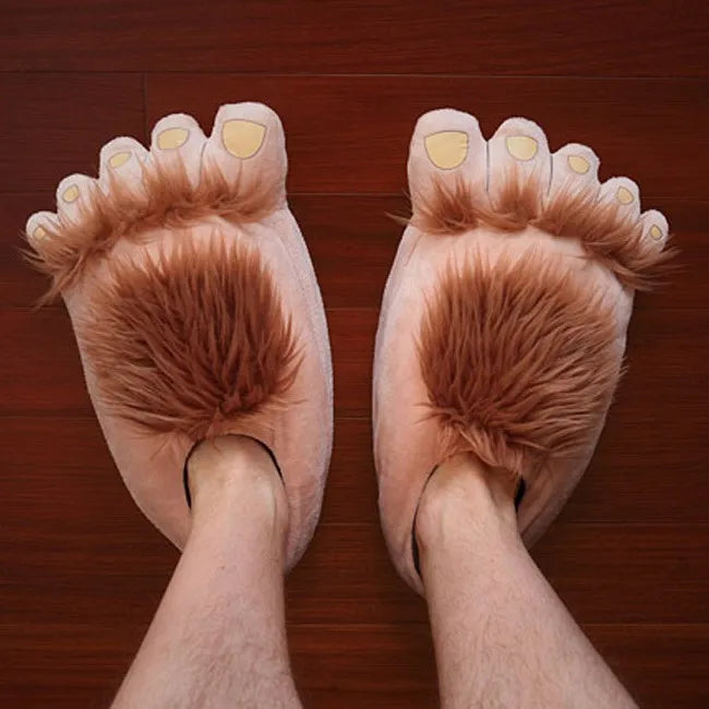 🐾 Furry Monster Feet Slippers – Cozy, Funny & Full of Adventure!