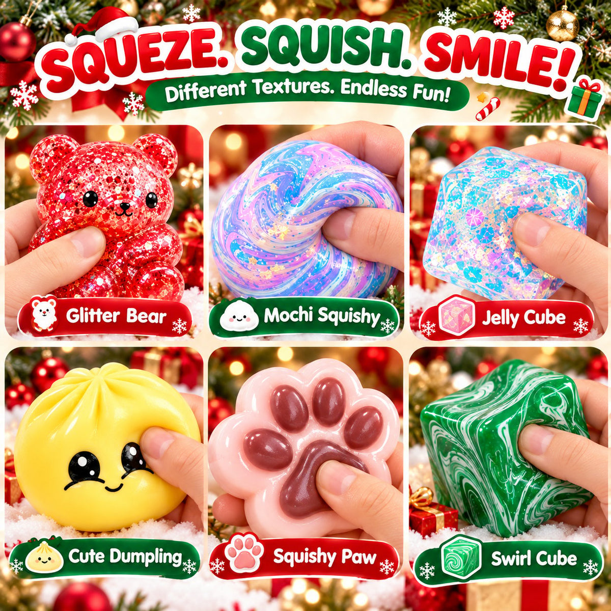 🎄 Christmas Squishy Gachapon Advent Calendar 2026 – 24 Surprise Capsules