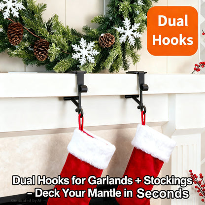 🎅Fireplace Stocking and Garland Hanger