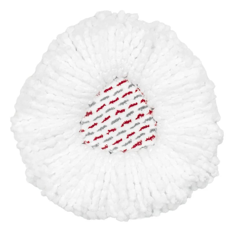 3 Pack Upgraded Spin Mop Replacement Head with Built-in Scrub Pad