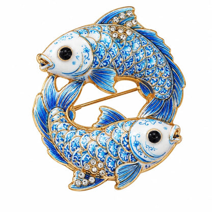 Luxury Zodiac Enamel Brooch – Turn a Simple Blazer into a Statement ✨
