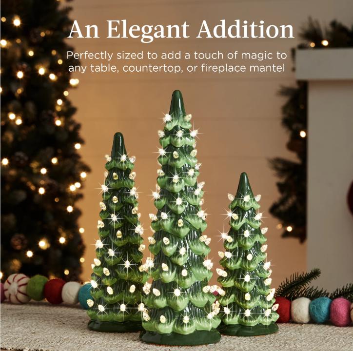 🎉Hand-Painted Tabletop Christmas Trees🎄