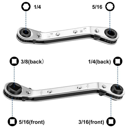 AC Wrench 2-Piece Kit with Hex Bits