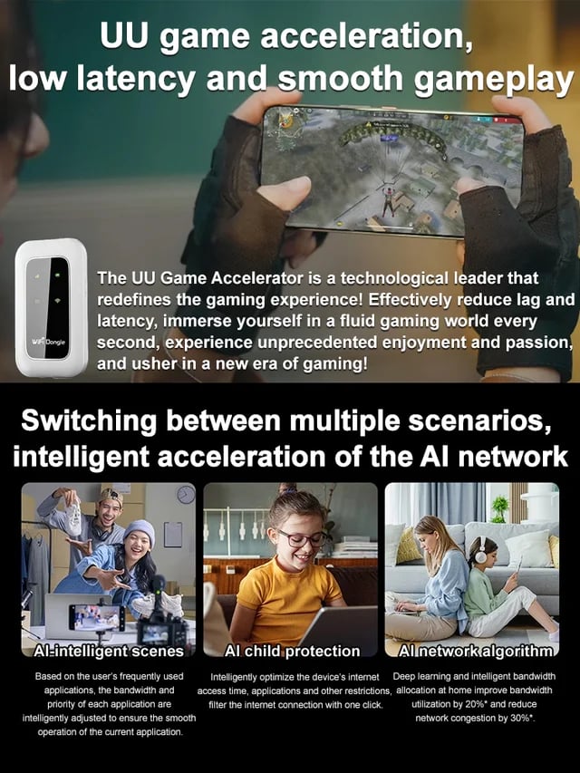 🎁This Week's Special Price $37.99-- [Power on and use] All-network portable wifi