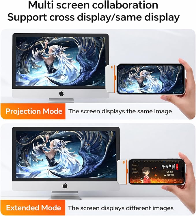 📡 Type-C Wireless Display Transmitter & Receiver Kit – 1080P 60Hz