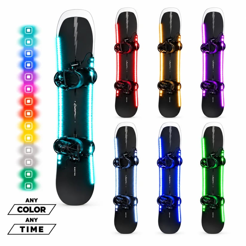 🏂 LED Snowboard Edge Light Kit – 7 Color Night Riding System❄️Light Up Every Run. Own Every Night✨