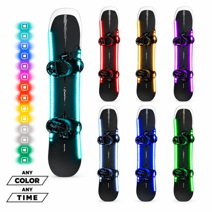 🏂 LED Snowboard Edge Light Kit – 7 Color Night Riding System❄️Light Up Every Run. Own Every Night✨