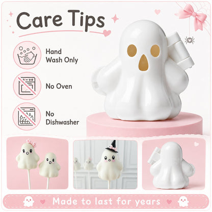 👻 Ghost Cake Pop Mold | Reusable Food-Safe Mold for Cute Spooky Treats, Parties & Creative Baking 🎃✨
