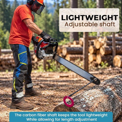 🪵 Adjustable Chainsaw Firewood Length Marker | Magnetic Guide
