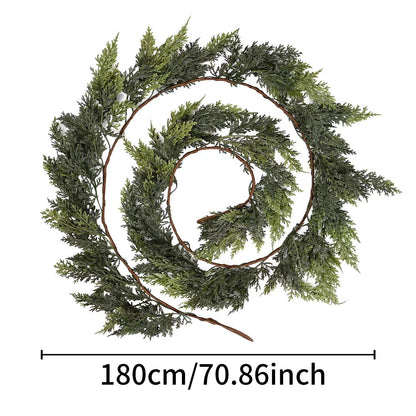 🎉⛄2025 Christmas Artificial Cypress Leaf Vine Wreath🎄