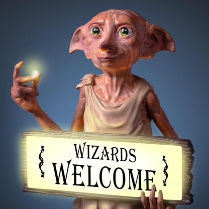 🎃Halloween Lit Outdoor Welcome Sign Featuring A Sculpted The House Elf✨